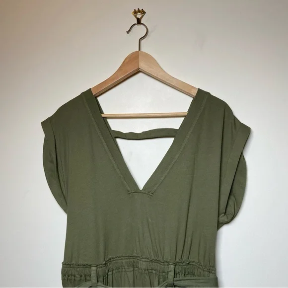 Daily Practice by Anthropologie Short-Sleeve V-Neck Midi Dress - Picture 6 of 9